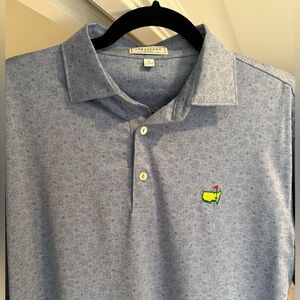 Masters Blue Patterned Polo Shirt